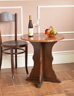 アンティーク家具 オケージョナルテーブル 英国らしいアンティーク家具、銅の天板がお洒落なパブテーブル