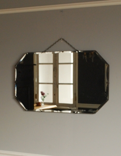 アンティーク雑貨  英国アンティーク雑貨、きらきら輝くカッティングミラー