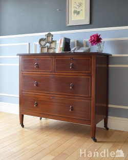 アンティーク家具 アンティークのチェスト クラシックなデザインのチェスト、英国輸入のアンティーク家具