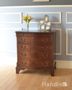 アンティーク家具 アンティークのチェスト 珍しいカップボードチェスト、マホガニー材のアンティーク英国家具