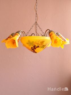 照明・ライティング シャンデリア アンティーク調のおしゃれなシャンデリア、フランス風の優雅な照明器具(7灯)（Ｅ17シャンデリア球付）