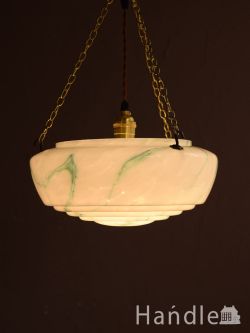 照明おしゃれ シャンデリア アンティークの照明、イギリスで見つけたハンギングボウル（Ｅ26球付）