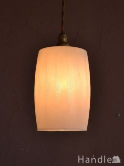 イギリスのアンティーク照明、おしゃれなガラスのペンダントライト(コード・シャンデリア電球・ギャラリーなし)