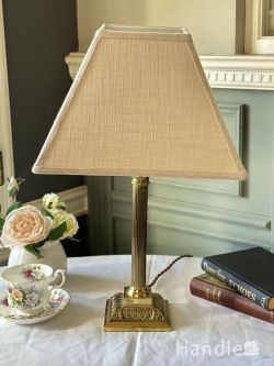 英国アンティークのテーブルライト、ゴールド色のおしゃれな照明器具
