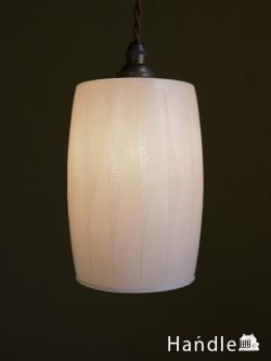 イギリスのアンティーク照明、おしゃれなガラスのペンダントライト(コード・シャンデリア電球・ギャラリーなし)