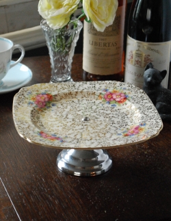 アンティーク雑貨 テーブルウェア アンティーク イギリスのミッドウィンター社、コンポート（ケーキスタンド）