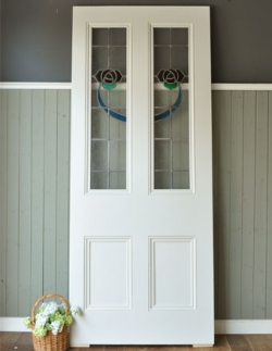 アンティーク家具 その他 アンティーク家具 1920年代のアンティーク ステンドグラス ドア