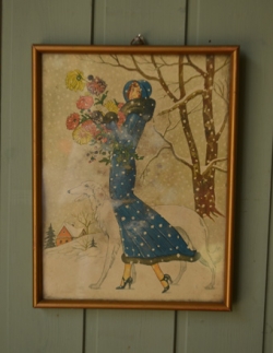 アンティーク雑貨  1970年代のアンティーク 額絵