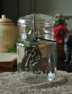 アンティーク雑貨  1940年代のBall ガラスジャー