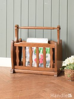 アンティーク家具 マガジンラックおしゃれ 移動がラクラク!おしゃれな雑誌ラック、フランスから届いたアンティークマガジンラック