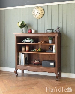 アンティーク家具 アンティークのキャビネット フランスから届いたシンプルでオシャレなアンティーク家具、オープン棚のブックシェルフ（本棚）