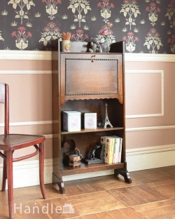 アンティーク家具 ビューロー どこでも置ける小さくて可愛いスチューデントビューロー、アンティーク家具