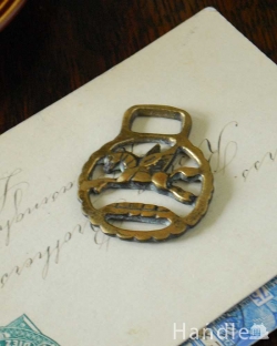 アンティーク雑貨 イギリスから届いた真鍮で作られたアンティークホースブラス