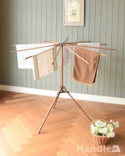 アンティーク家具 その他 アンティーク家具 フランスで見つけた折りたたみ式のアンティークランドリーハンガー(タオルハンガー)