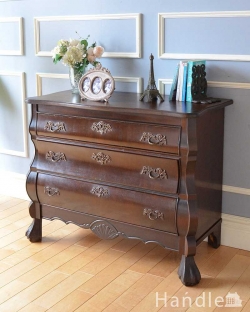アンティーク家具 アンティークのチェスト 南フランススタイルのアンティーク家具、シックなカラーのチェスト（コモード）