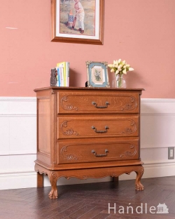 アンティーク家具 アンティークのチェスト 南仏スタイルのキレイなアンティーク家具、エレガントなフレンチチェスト