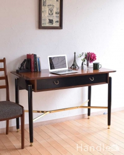 アンティーク家具 アンティークのデスク・書斎机 トラー&ブラックシリーズのヴィンテージ家具、かっこいいデスク（Tola&Black）
