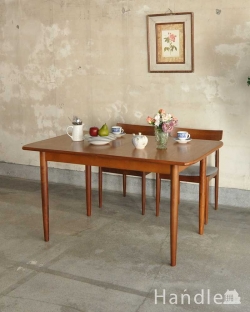 アンティーク家具 アンティークのテーブル サイズを変えて使えるテーブル、ビンテージのエクステンションテーブル