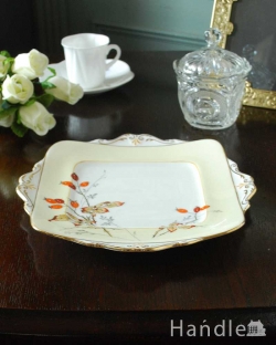 アンティーク雑貨 アンティーク食器 イギリスで見つけたパラゴン窯のアンティークBBプレート