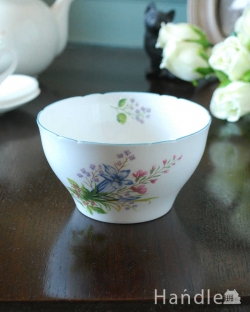 アンティーク雑貨 アンティーク食器 爽やかなお茶の時間を楽しむアンティーク食器、シェリー窯のシュガーボウル