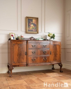 アンティーク家具 アンティークのキャビネット マホガニー材の美しい木目にうっとり･･･英国アンティークのサイドボード