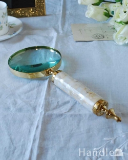 アンティーク雑貨  イギリスからやってきた、ゴールドフレームのお洒落なアンティークルーペ