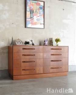 アンティーク家具 アンティークのチェスト 北欧スタイルにピッタリなヴィンテージ家具、G-PLANのワイドチェスト（サイドボード） 