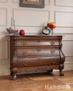 アンティーク家具 アンティークのチェスト 南フランスらしいアンティーク家具、どこでも大活躍してくれる３段チェスト（コモード）
