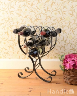 アンティーク家具 その他 アンティーク家具 持ち運びもしやすいフランスからのアンティークマガジンラック(ワインラック)