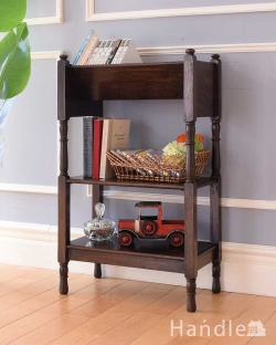 アンティーク家具 アンティークのキャビネット どこにでも置けるアンティークの小さなブックシェルフ（ブックラック）