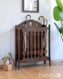 アンティーク家具 傘立て・ステッキスタンド 英国で見つけたアンティーク家具、お洒落なステッキスタンド（傘立て）