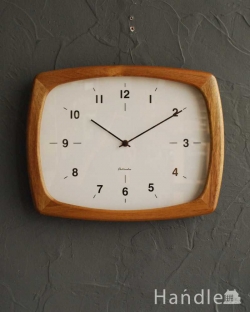 インテリア雑貨 ミラー・時計 ほっこりとした優しい雰囲気の天然木時計（掛け時計）