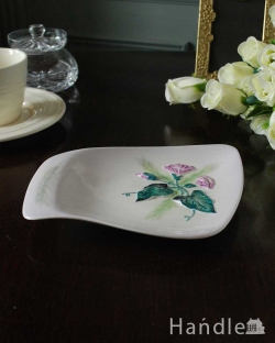 アンティーク雑貨 アンティーク食器 朝顔の模様が描かれたカールトンウェア社のアンティークプレート