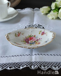 アンティーク雑貨 アンティーク食器 お花のブーケが可愛いHammersley（ハマースレイ）のアンティークプレート（ミニディッシュ）