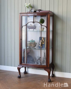アンティーク家具 アンティークのキャビネット 英国スタイルのアンティーク家具、キレイなガラスキャビネット　