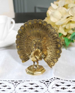 アンティーク雑貨  英国で見つけた真鍮製のアンティークオブジェ（ピーコック）