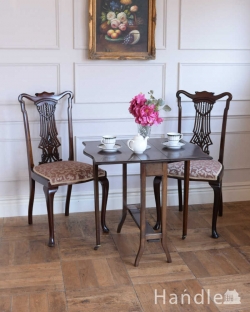 アンティーク家具 アンティークのテーブル アンティークのゲートレッグテーブル、優雅な英国のサザーランドテーブル