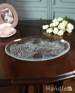 アンティーク雑貨 ケーキスタンド アンティーク フルーツがたっぷり描かれたアンティークのプレート