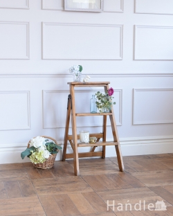 アンティーク家具 その他 アンティーク家具 ディスプレイするのにちょっと可愛い小さなアンティーク家具のラダー（ハシゴ）