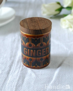 アンティーク雑貨 アンティーク食器 英国ホーンジー社の陶器のスパイスポット(GINGER)