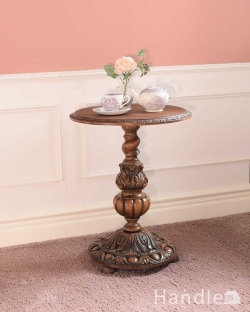 アンティーク家具 アンティークのテーブル イギリスのアンティークテーブル、重厚なバルボスレッグのオケージョナルテーブル