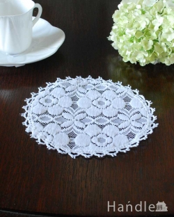 アンティーク雑貨 ドイリー・クロス フランスで見つけたお花のアンティークドイリーレース