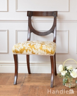 アンティークチェア・椅子 サロンチェア アンティークのサイドチェア、イギリスで見つけた美しいサロンチェア 