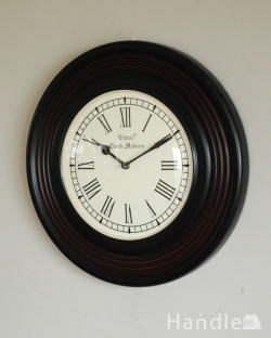 インテリア雑貨 ミラー・時計 アンティーク調のおしゃれなデザイン、絵になる掛け時計（ウォールクロック）