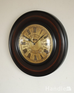 インテリア雑貨 時計 壁掛け アンティーク調のお洒落な掛け時計、重厚感あふれる落ち着いたウォールクロック