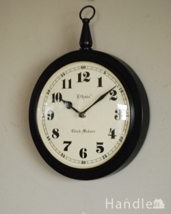 インテリア雑貨 ミラー・時計 可愛らしいレトロな文字盤、アンティーク調のお洒落な壁掛け時計