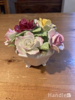 到着予定商品  アンティ―ク　ロイヤルドルトン窯フラワーオーナメント　陶花