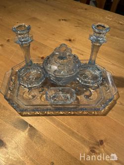 到着予定商品  アンティーク ガラス ドレッシング 5点セット BL