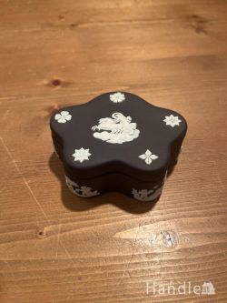 到着予定商品  アンティ―ク　WEDGWOOD ジャスパーウェア トリンケットボックス BK