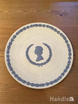 到着予定商品  アンティーク WEDGWOOD ジャスパーウェア プレート シルバー jubilee